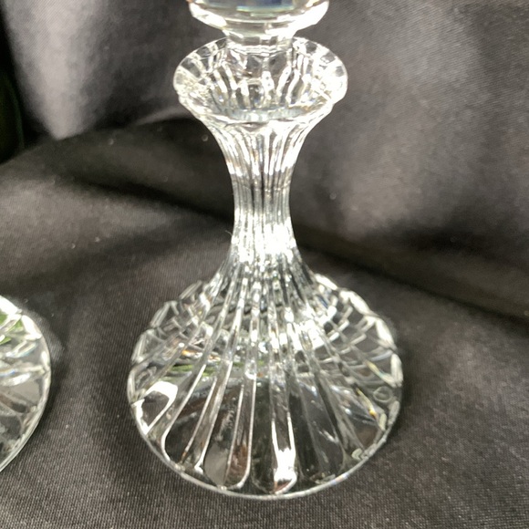Set of 2 Mikasa “The Ritz” crystal candle holders / candlesticks - Picture 3 of 8